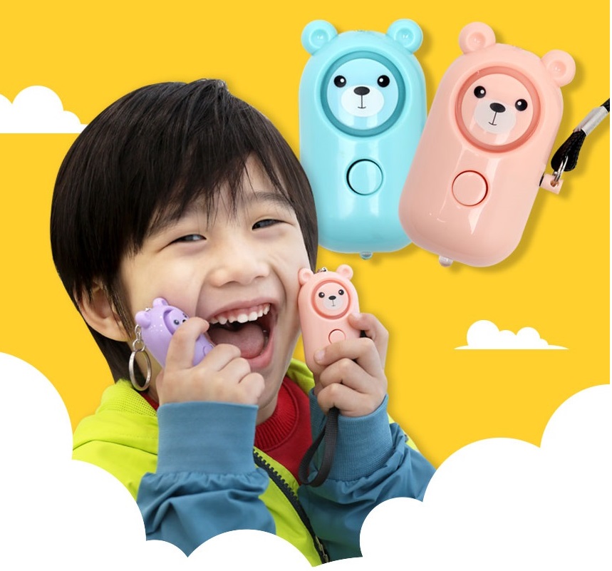 GB마켓 베어베어 퍼스널 호신용 키링, GB마켓정품 호신용 경보기 호신용품 LED후레쉬 라이트 안전용품